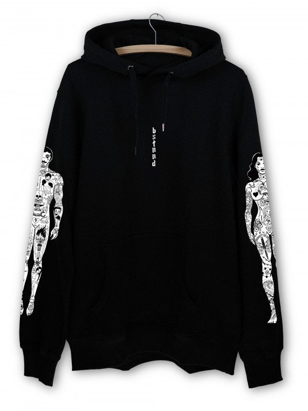 Hoodie 'Ink Lovers' pour hommes et femmes de la marque suisse streetwear bastonnade clothing.