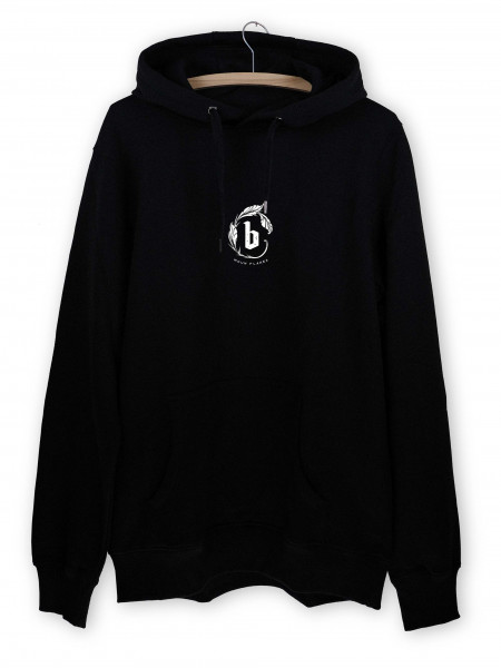 Front of the bastonnade x moun flakes hoodie for men and women by swiss streetwear brand bastonnade clothing.